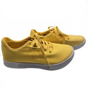 No Bull Canary Yellow Canvas Trainer Sneakers Unisex Men's 5.5 Women's 7